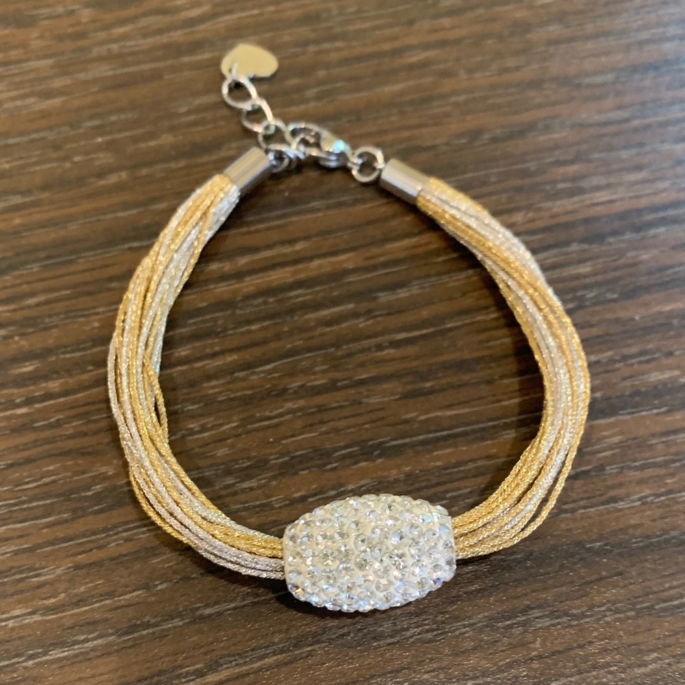 Elegant Gold and Silver Bracelet